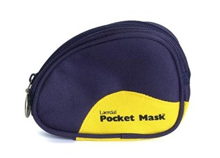 Pocketmask i mjukväska med O2 Nippel